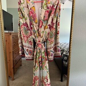 Zara Floral Kimono Robe